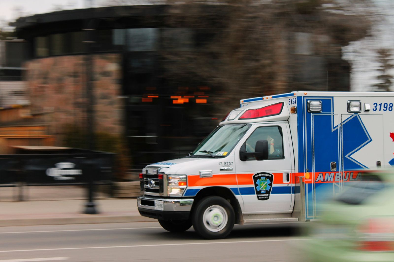 Ambulance on the move